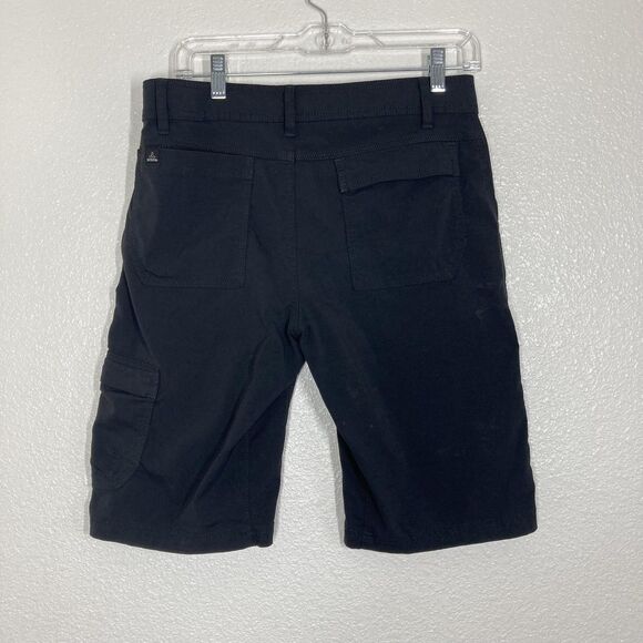 PrAna Stretch Zion Shorts Mens 30x12 Black Hiking Cargo Nylon Trail Outdoor - Picture 2 of 15